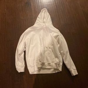 Plan white sweatshirt with hood from brandy Melville